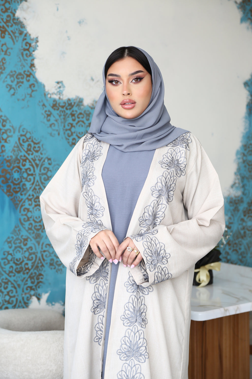 Abaya Farah grise 🩶