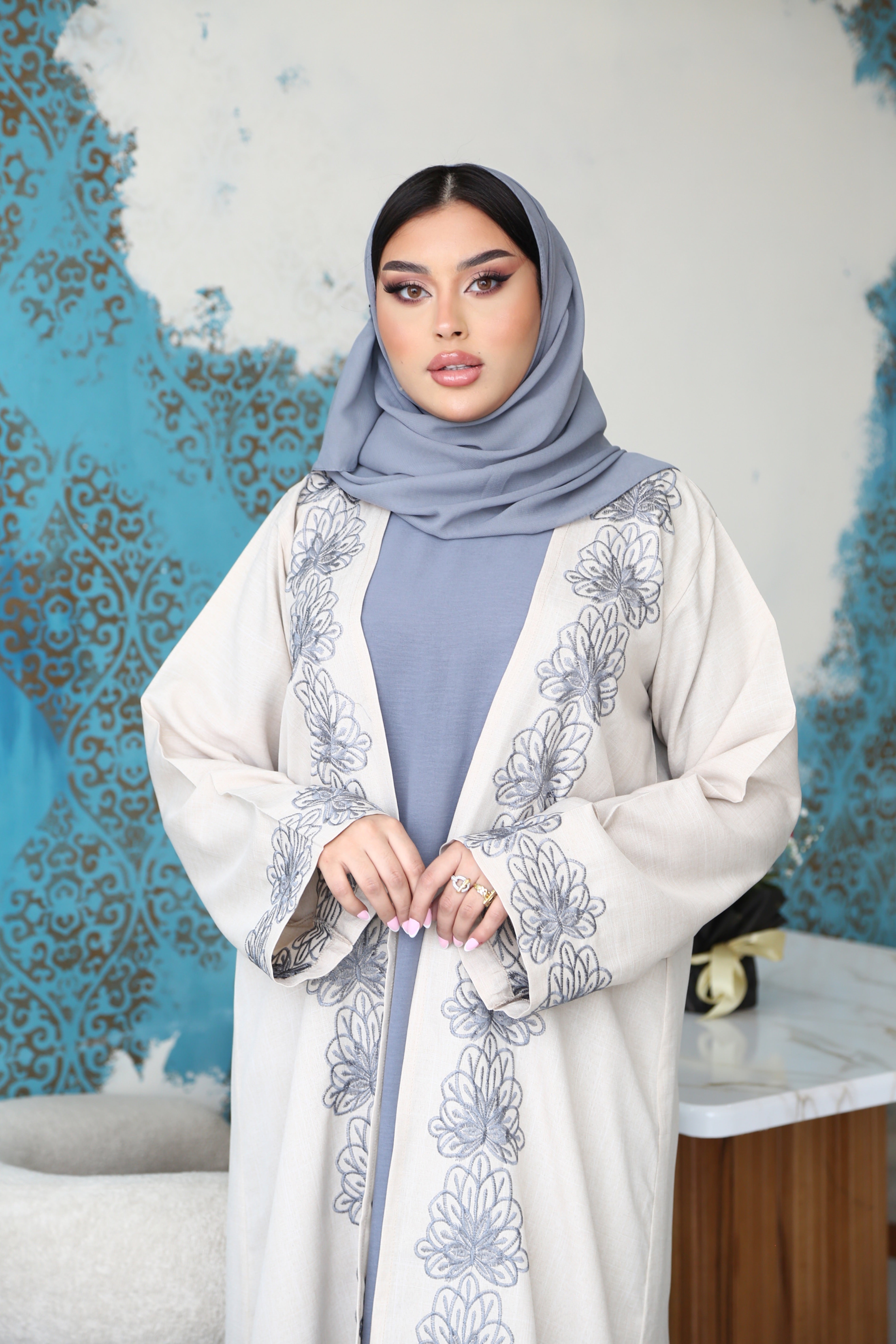 Abaya Farah grise 🩶