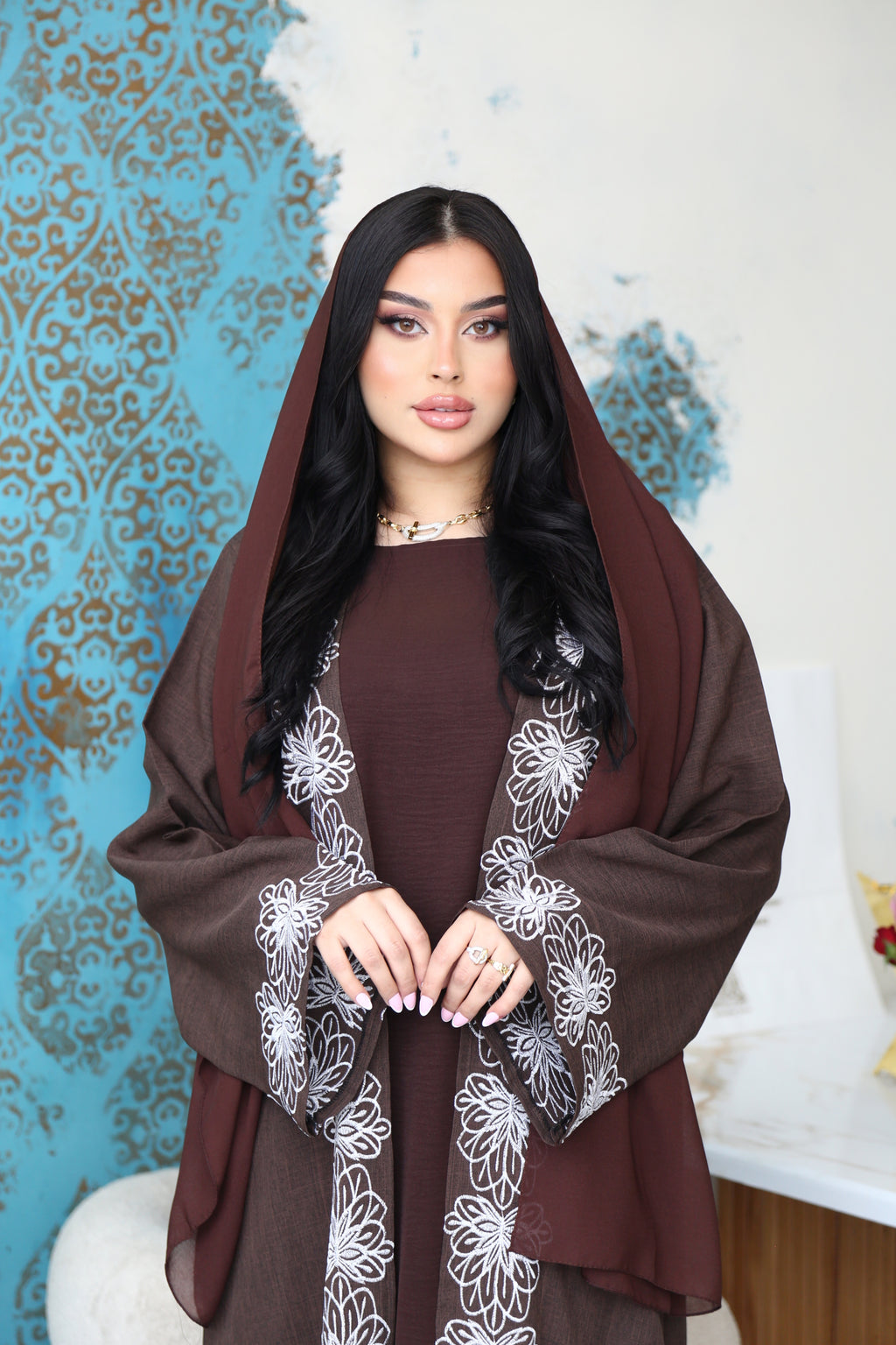 Abaya Farah marron 🤎